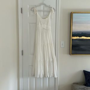 White long dress- worn once so pretty